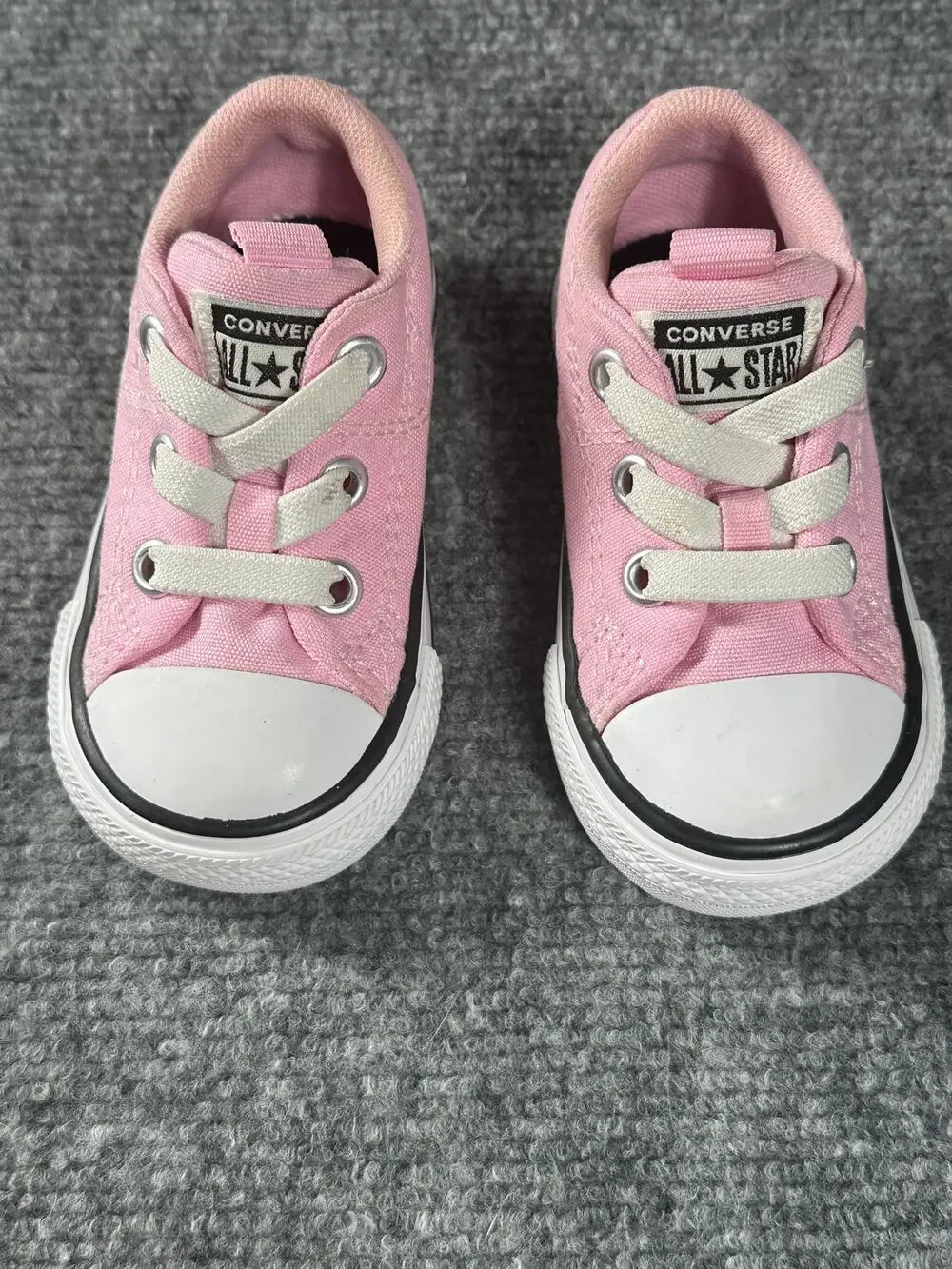 Converse All Star Easy-On Toddler Size 4 Pink Low Top Canvas Sneakers